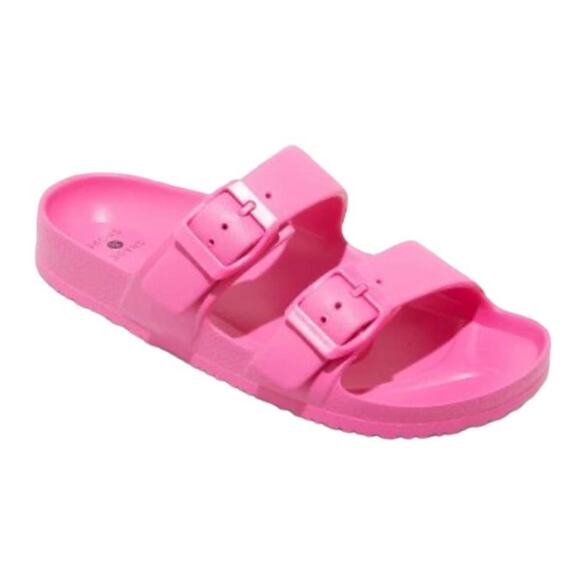 Shade & Shore Pink Beach Pool Sandals Size 6 - Picture 1 of 4